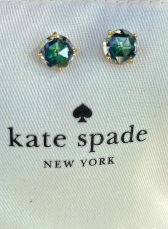 kate spade Jewelry - Kate Spade Bright Ideas Earrings Green Blue Stunning!
